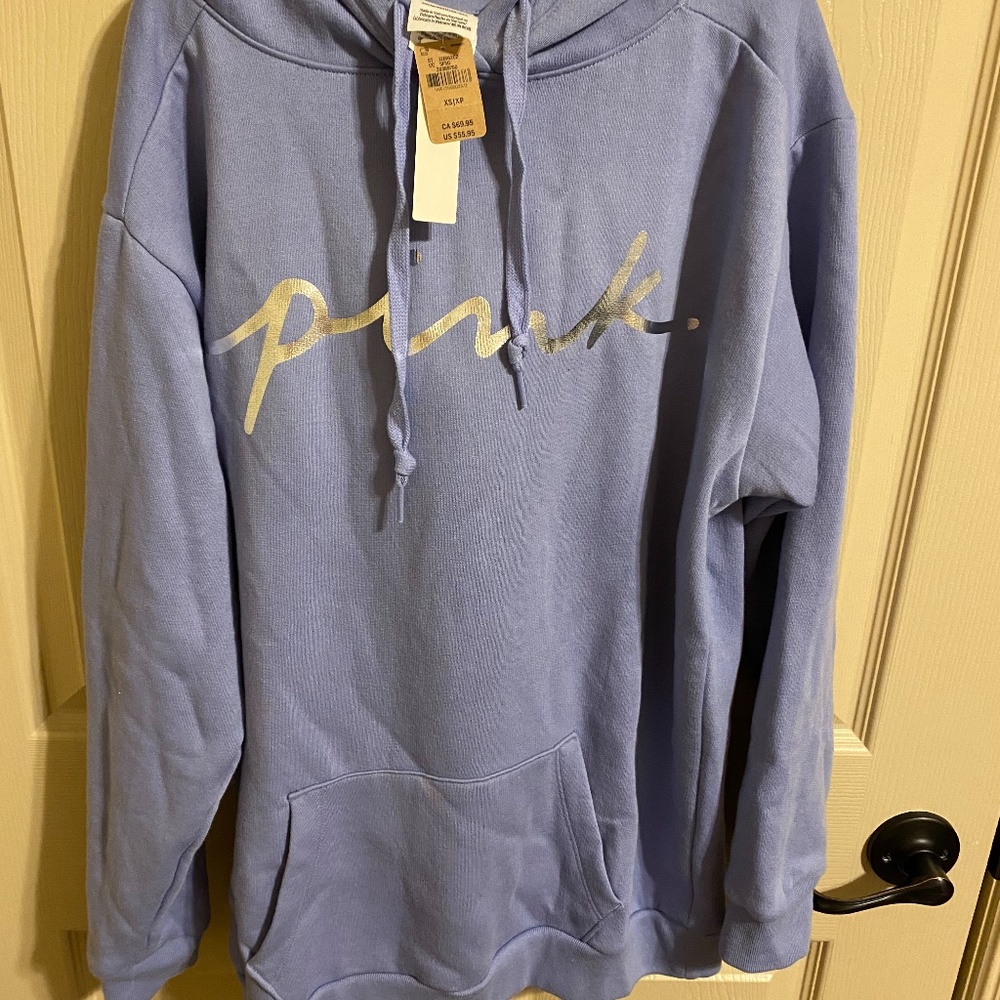 Xs Victoria’s Secret hoodie pink NWT